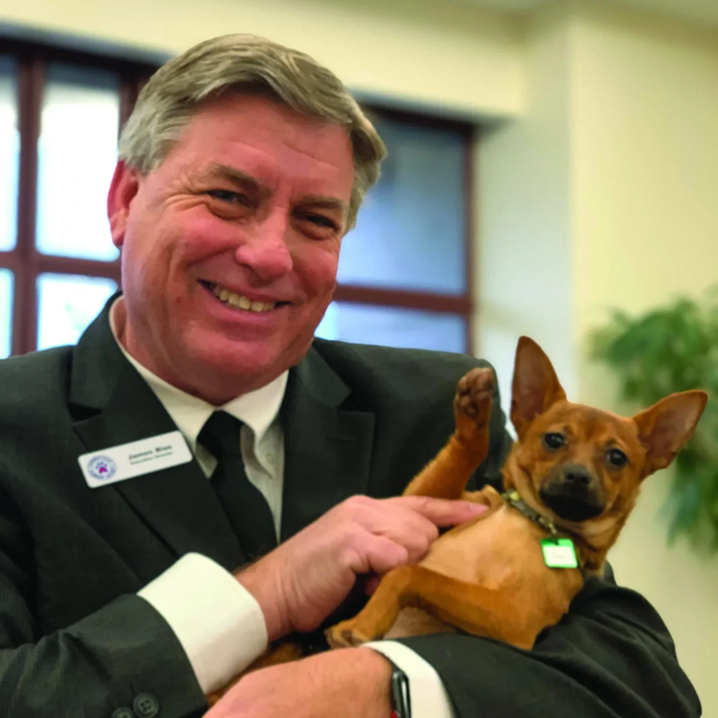 James Bias Profile with pup