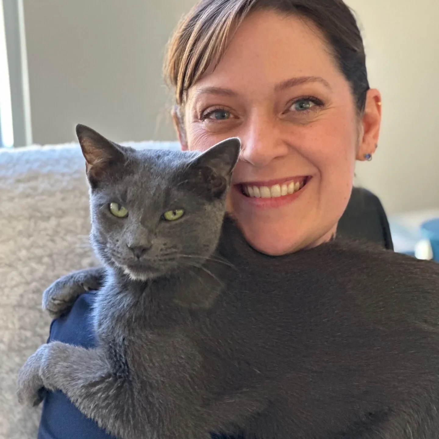 Jess Townsend and cat